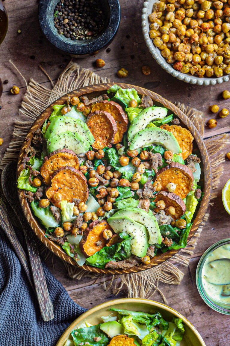 vegan caesar salade