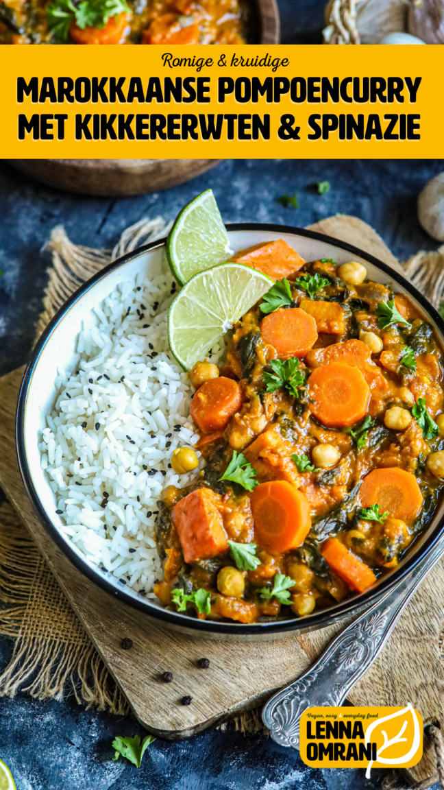 Marokkaanse curry met pompoen