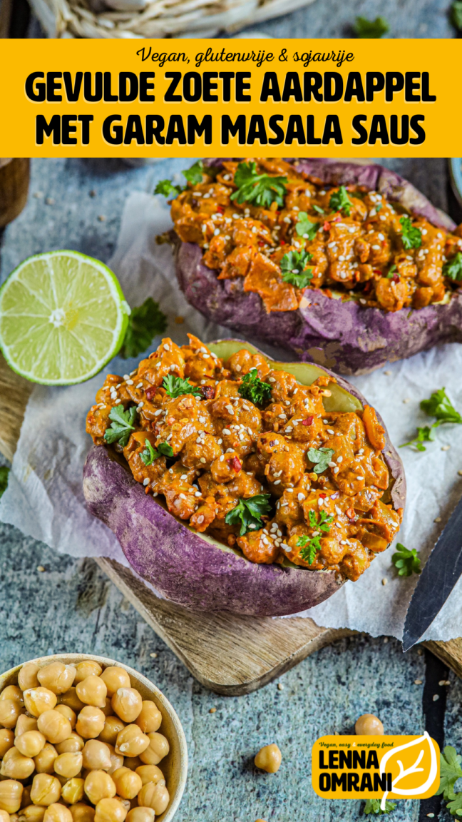 gevulde zoete aardappel garam masala