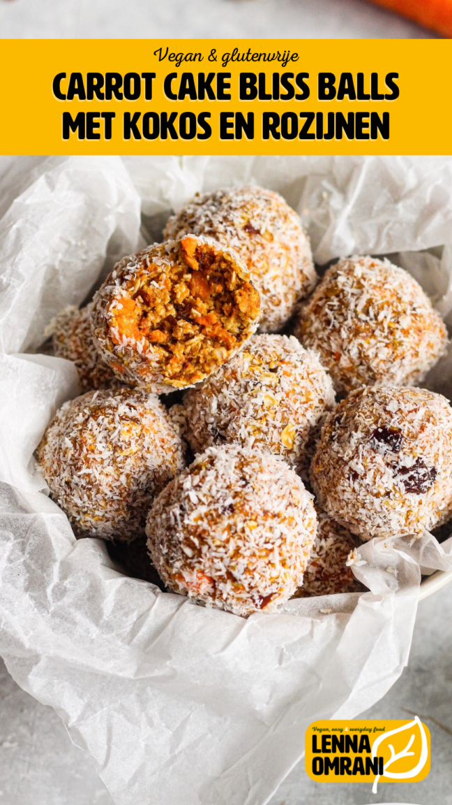 carrot cake bliss balls