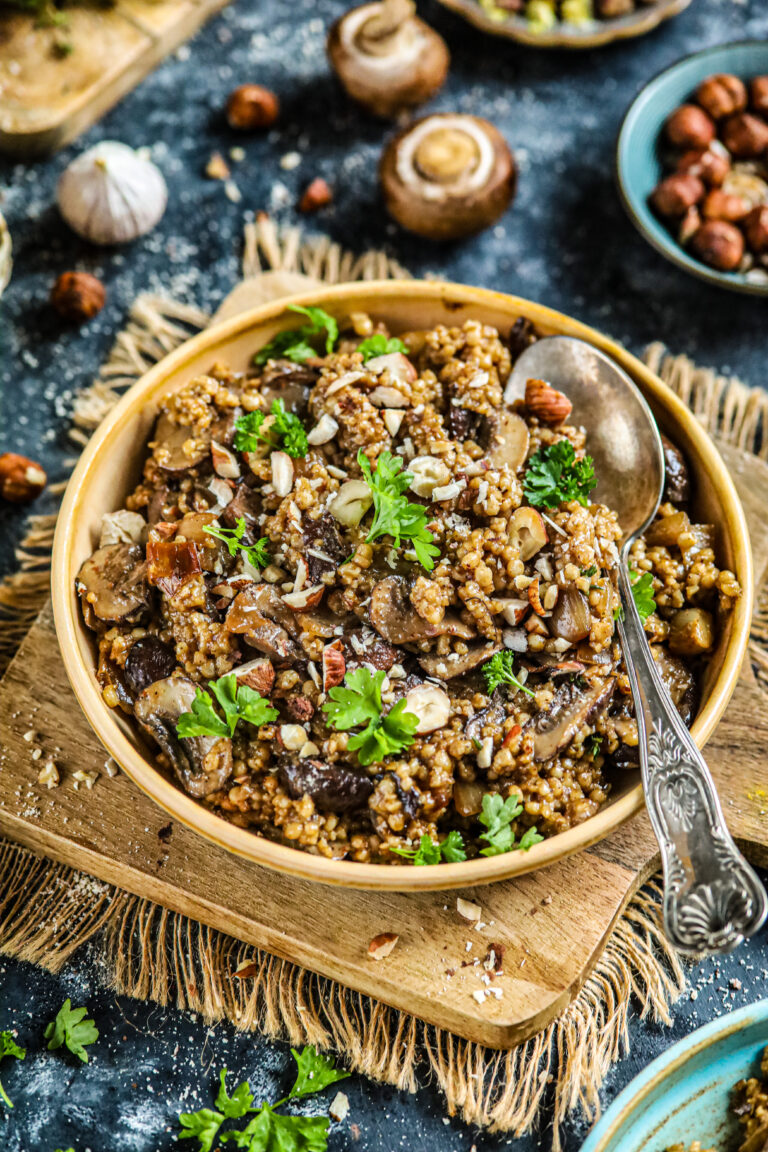 vegan parelcouscous salade