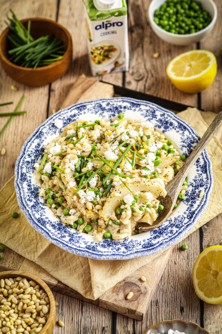 frisse risotto met venkel en citroen