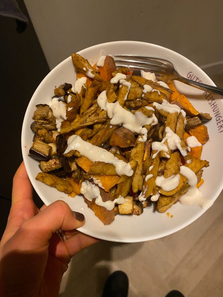 Vegan kapsalon in weekmenu