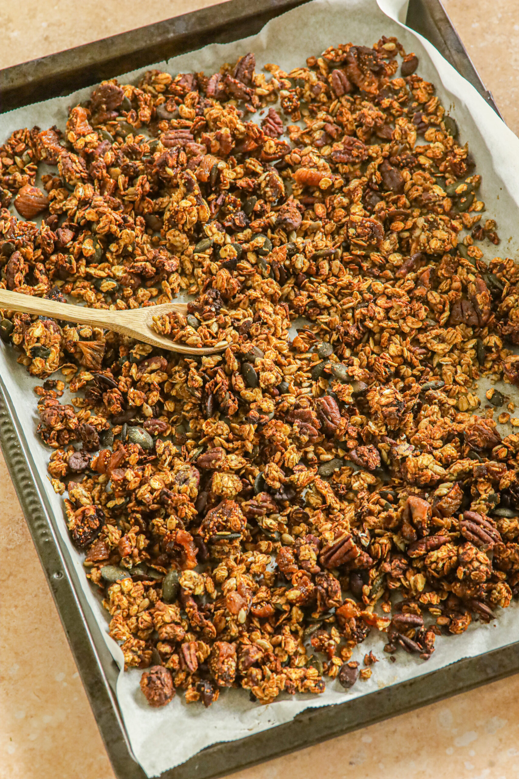 Speculaas granola met pecan noten Lenna Omrani