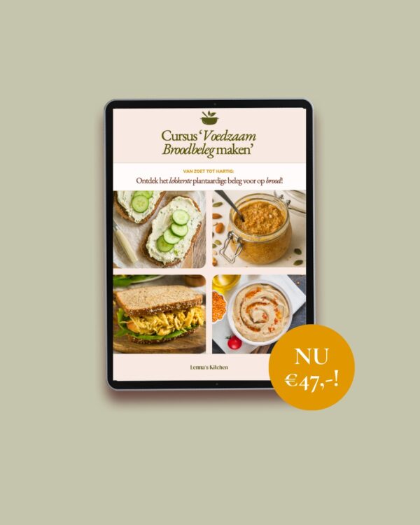 Cursus Voedzaam Broodbeleg Maken