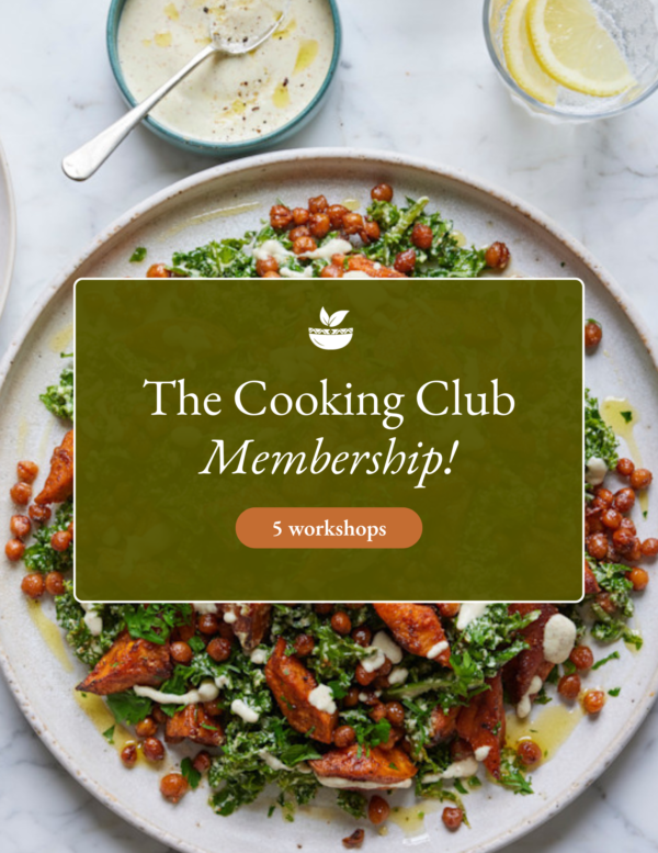 The Cooking Club membership – 5 online kookworkshops