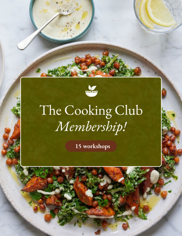 The Cooking Club membership – 15 online kookworkshops