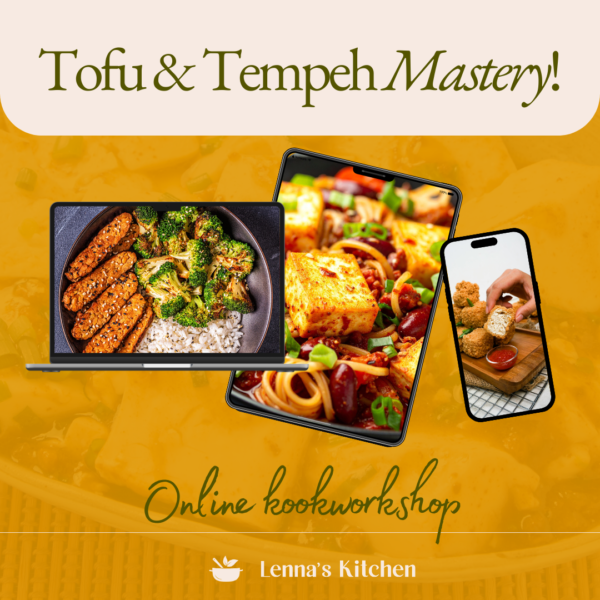28 maart '26: Online workshop 'Tempeh & Tofu Mastery'