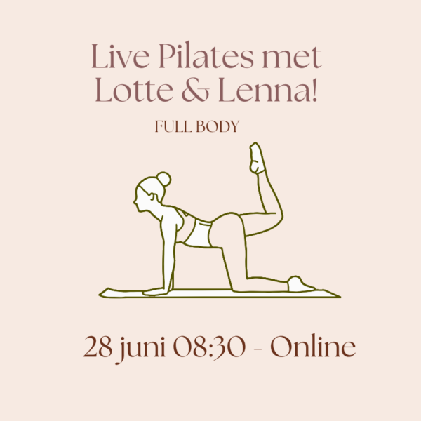 28 juni 08:30 - Live Pilates - FULL BODY