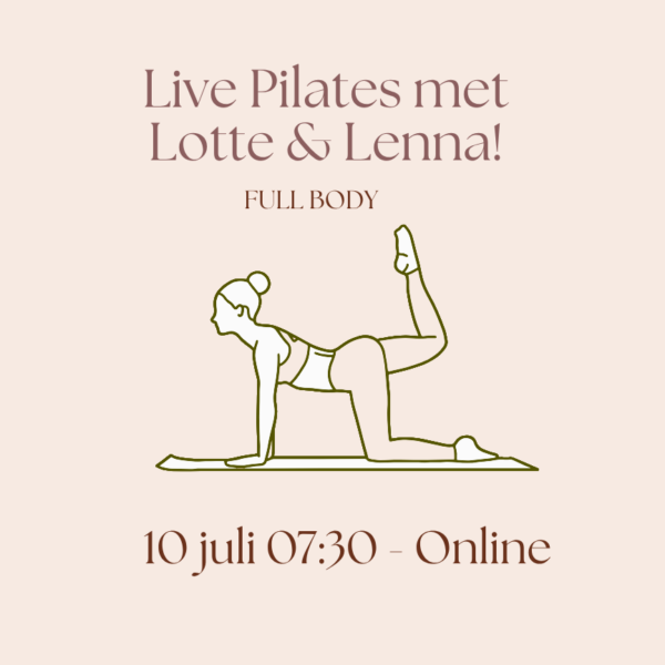 10 juli 07:30 - Live Pilates - FULL BODY